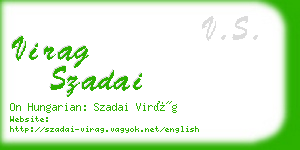 virag szadai business card